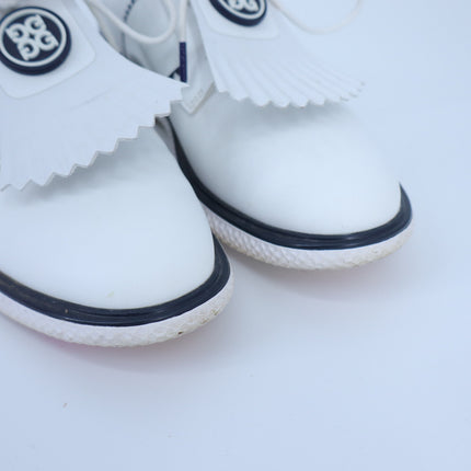 G/FORE Gallivan2r Side Stripe Kiltie Golf Shoe Snow Twilight Sneakers Women's 7M