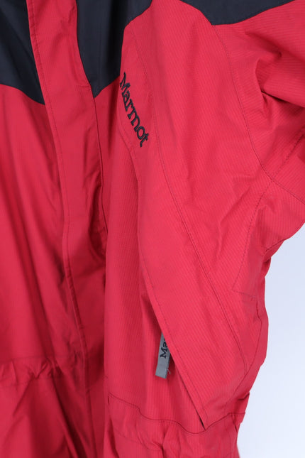 MARMOT Gore-Tex Hooded Jacket Red Black 3-in-1 Waterproof Vintage Men's XXL