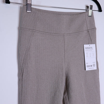 ATHLETA NWT Delancey Skyline Tight Legging Herringbone Grey Texture Women's XS