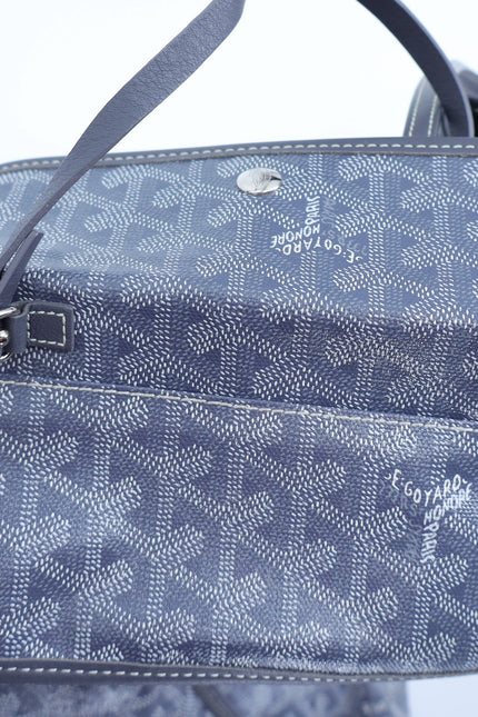 GOYARD Saint Louis GM Tote Bag Gray Coated Canvas with Removable Pouch