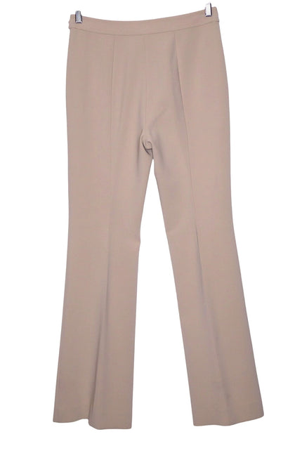 ST. JOHN Belted Wide Leg Trouser Beige High Waist Dress Pant Casual Women's 4