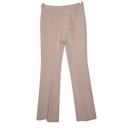 ST. JOHN Belted Wide Leg Trouser Beige High Waist Dress Pant Casual Women's 4