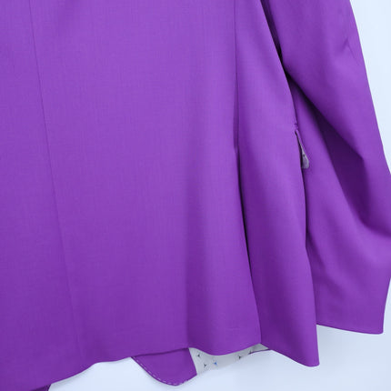 MACEOO Blazer Descartes Resistance10 Purple Wool Single Breasted Men's 46/XL