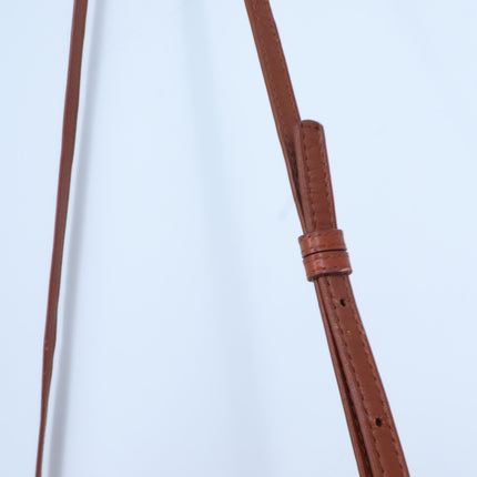 MCM Vintage Visetos Envelope Monogram Crossbody Bag Cognac and Black