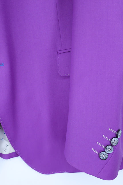MACEOO Blazer Descartes Resistance10 Purple Wool Single Breasted Men's 46/XL