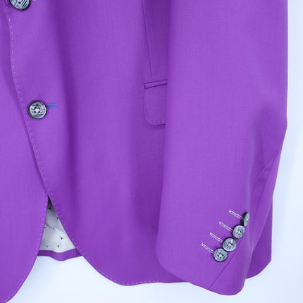 MACEOO Blazer Descartes Resistance10 Purple Wool Single Breasted Men's 46/XL