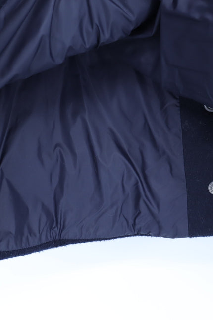 MAX MARA Leisure Cropped Jacket Cashmere Navy Blue Boxy Puffer Women's XS