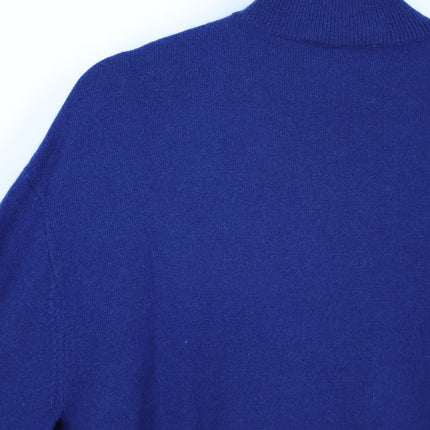EVERLANE 100% Cashmere Turtleneck Sweater Blue Oversized Long Sleeve Women's L