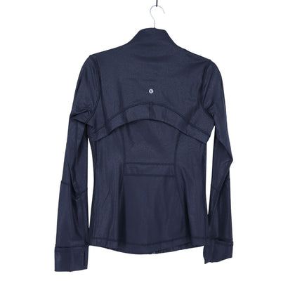 Lululemon Spark Define Jacket Black Luminosity Foil Print Full Zip Women's 8