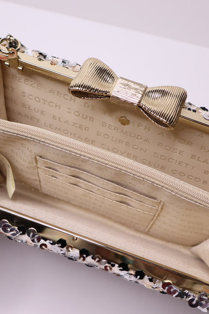 KATE SPADE New York 'All that Glitters' Sequin Emanuelle Clutch in Blush Purse