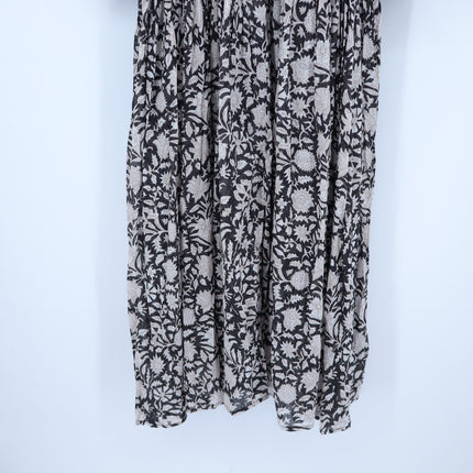 Daughters of India Kyra Maxi Dress Pepper Black NWT Jaal Block Print Women's S
