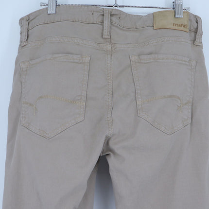 Mavi Marcus Slim Straight Leg Pants Khaki Tan Pewter Luxe Twill Men's 32/32