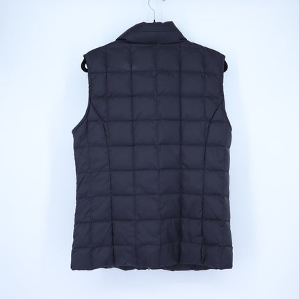 Ciao Milano Celia Goose Down Vest Black Hooded Puffer Sleeveless Women's L