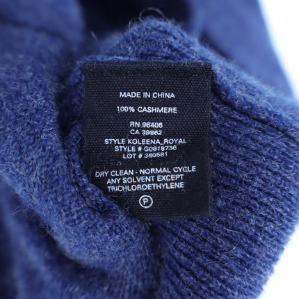 Theory 100% Cashmere Open Long Line Cardigan Blue Fitted Sleeve Women's S
