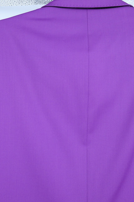 MACEOO Blazer Descartes Resistance10 Purple Wool Single Breasted Men's 46/XL
