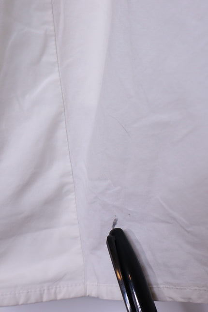 CHEZ VIDALENC Oversized Balloon Shift Dress White Sleeveless Women's 3/ US 6-8