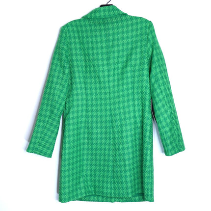 POMANDER PLACE Tweed Stacie Dress NWT Emerald Green Long Sleeve Women's M