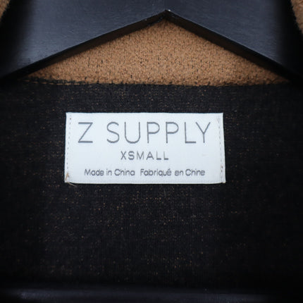 Z Supply Mason Knit Coat Camel One Button Midi Long Sleeve Jacket Women's XS