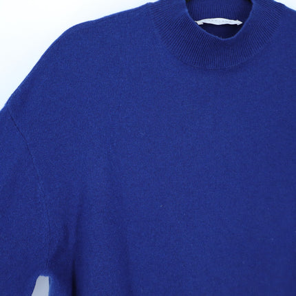 EVERLANE 100% Cashmere Turtleneck Sweater Blue Oversized Long Sleeve Women's L