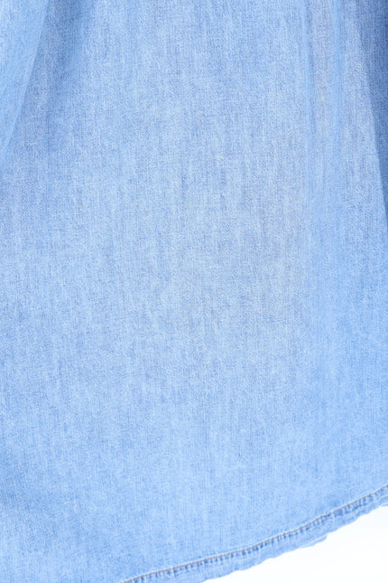 VERONICA BEARD Ruben Midi Dress Pebble Stone Denim Button Front Women's 10