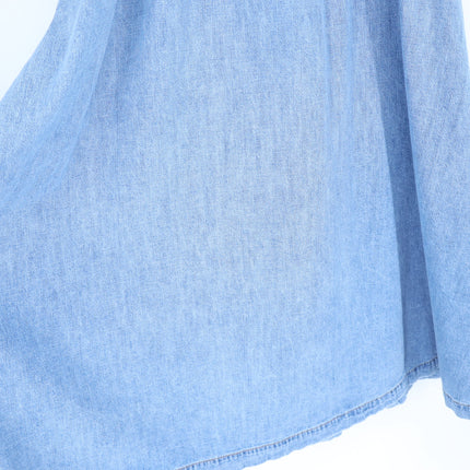 VERONICA BEARD Ruben Midi Dress Pebble Stone Denim Button Front Women's 10