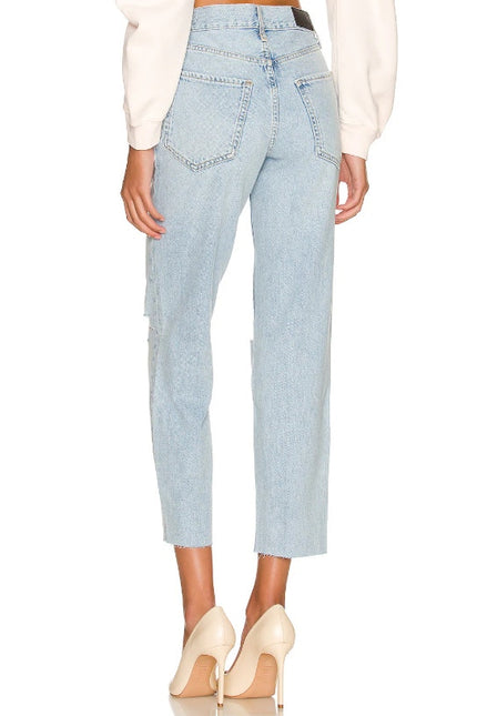 RAILS The Atwater Slouchy Straight Jeans Faded Blue Distressed NWT Women's 31