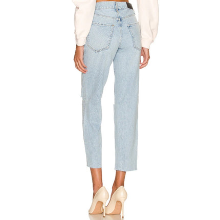 RAILS The Atwater Slouchy Straight Jeans Faded Blue Distressed NWT Women's 31