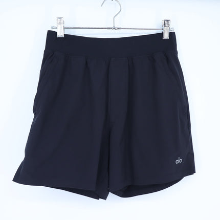 Alo Yoga Stride Shorts Black Anthracite Linerless Pull On Active Women's S