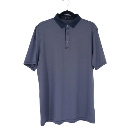 Asher Jib Stripe Golf Polo Shirt Onyx Short Sleeve Performance Active Men's XL