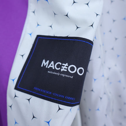 MACEOO Blazer Descartes Resistance10 Purple Wool Single Breasted Men's 46/XL
