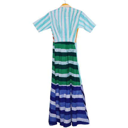 STUDIO 189 Hand Batik Shirt Dress NWT Mixed Print Cotton Multicolor Women's XS
