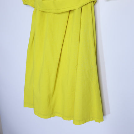TRINA TURK Malina Mini Dress NWT Sunshine State Yellow Half Sleeve Women's M