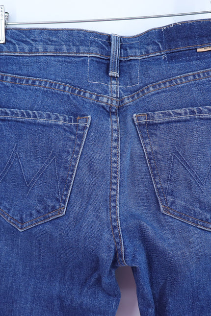 MOTHER The Tomcat Straight Ankle Jeans Rugby Rodeo Blue Women's 25