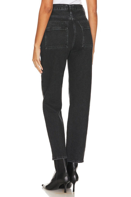AGOLDE Cooper Cargo Jeans Panther Black Zip Fly Wide Leg Casual Women's 29