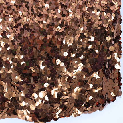 KAUFMANFRANCO Graduated Bronze Sequin Dress Silk Strapless Mini Women's 6/42