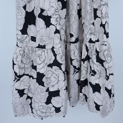 By Anthropologie Somerset Maxi Dress Floral Light Sand NWT Popover Women's XS