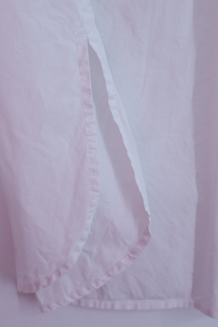 CLASSIC SIX Donna Button Down Shirt White Long Sleeve Cotton Blouse Women's 8
