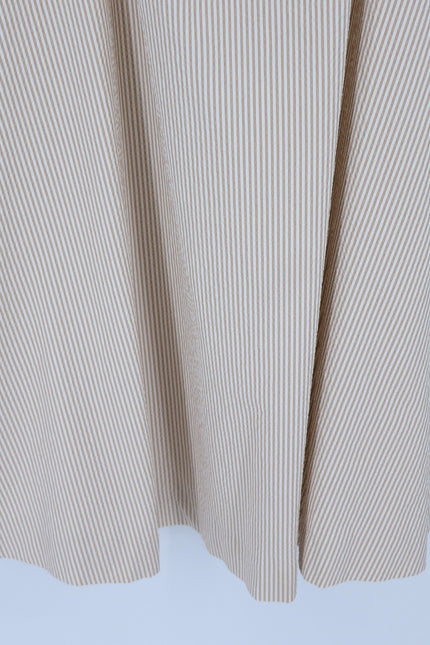 VERONICA BEARD Mackey Seersucker Dress Khaki White NWT Stretch Cotton Women's 10