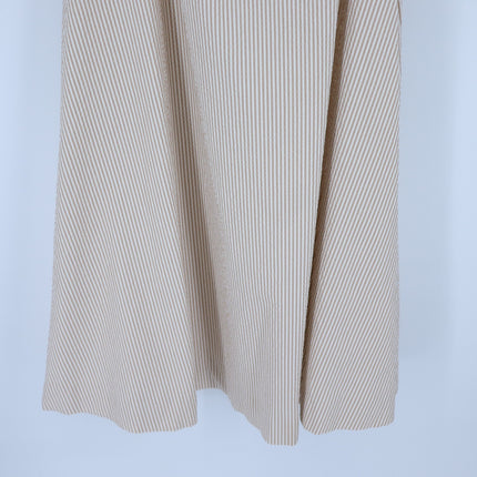 VERONICA BEARD Mackey Seersucker Dress Khaki White NWT Stretch Cotton Women's 10
