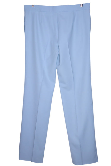 STELLA MCCARTNEY Wool Straight Leg Pants Mineral Blue Women's 50/14