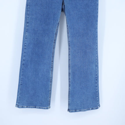 Bevy Flog Amy Denim Light Wash Bootcut Jeans Blue Stretch Zip Fly Women's 29