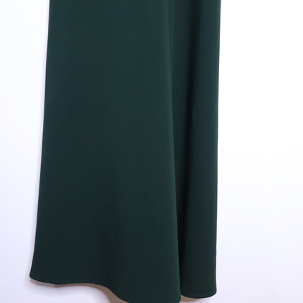 Reiss Gabriella Ruffled Maxi Dress Green Slash Detail Sleeveless Women's 4