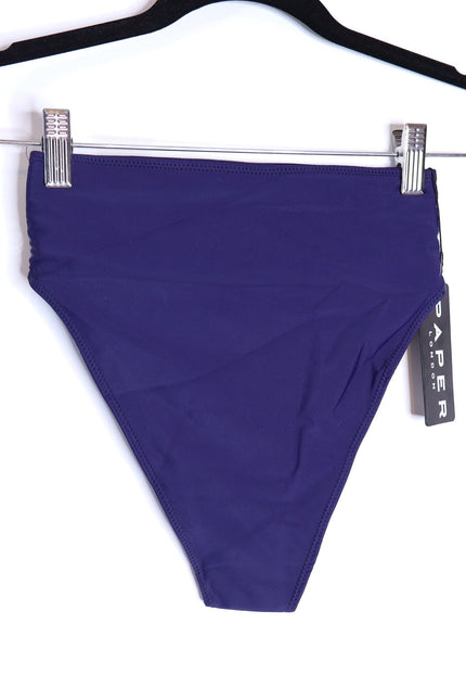 PAPER LONDON NWT Stephanie Bikini Bottom Blue Tide of Your Life Women's S