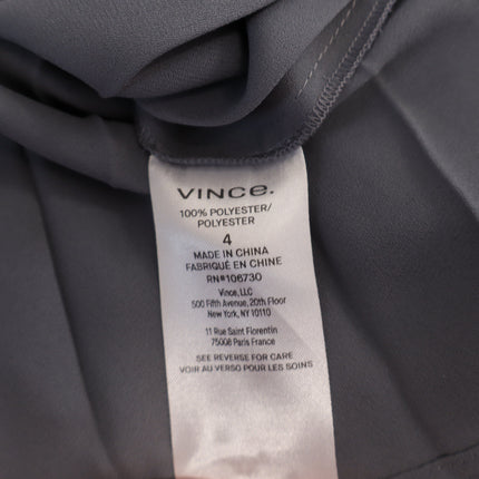 Vince Draped Pleated Midi Skirt Grey Lake Stone Accordion Pull On Midi Women's 4