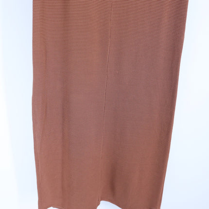 ANINE BING Savannah Dress Terracotta Waffle Midi Sleeveless Women's S