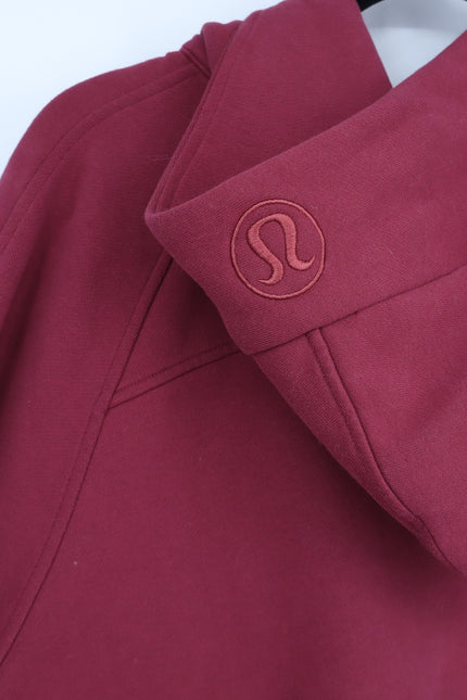 LULULEMON Oversized Scuba Hoodie Mulled Wine Half Zip Sweatshirt Women's XL/XXL