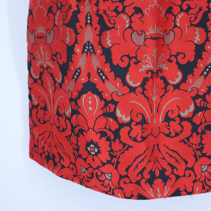 FREE PEOPLE Queen of Hearts Brocade Mini Dress Red and Black Women's 6