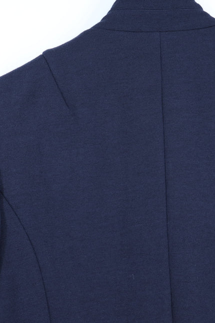 RAG & BONE Slade Textured Knit Blazer Navy Blue Long Sleeve 4-Pocket Women's 8