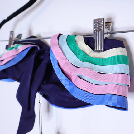 PAPER LONDON NWT Tahiti Bikini Top Blue Tide of Your Life Multicolor Women's XS