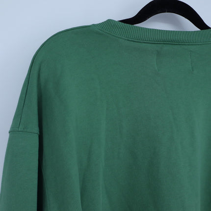Lingua Franca Madam President Sweatshirt Green French Terry Pullover Women's L